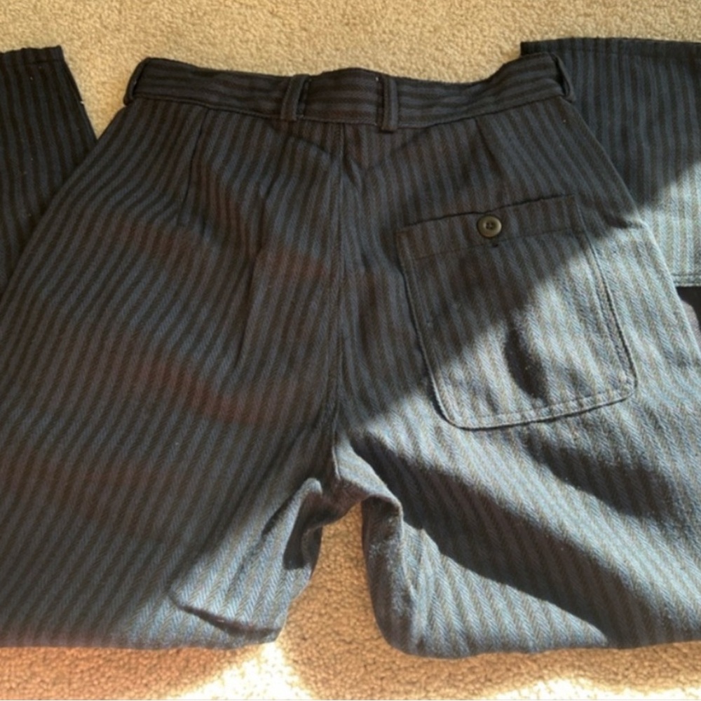Free People X Sandrine Rose - Paper with Patch Pinstripes Pants Berlin - Size 25 - Picture 7 of 9